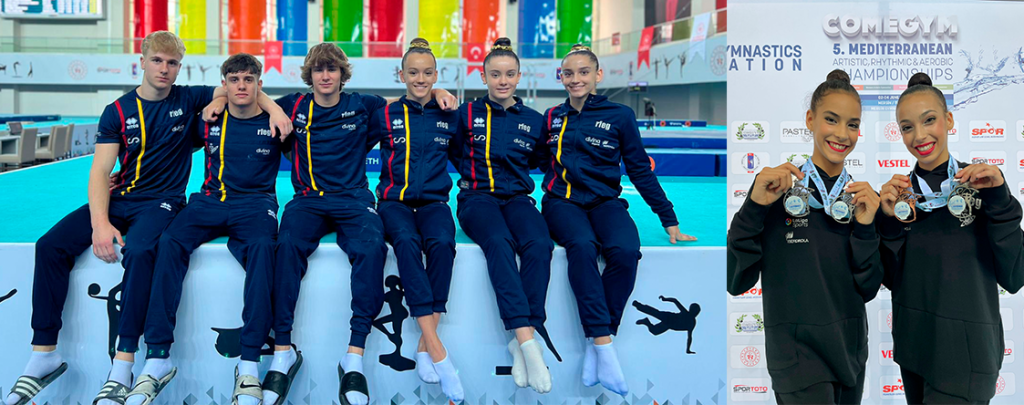 Los gimnastas junior suman 17 medallas en los Mediterráneos Junior Comegym 2022