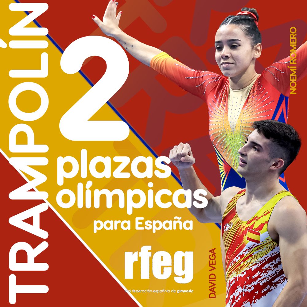 España suma 2 plazas olímpicas en París 2024 gracias a la gimnasia en trampolín